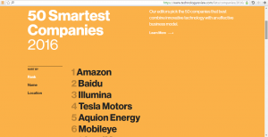 50 smartest companies 2016